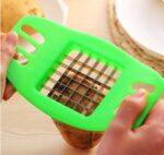2-Blade Stainless Steel Potato Cutter & Veggie Chopper – Kitchen Tool - Image 3