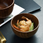Wooden Japanese-Style Rice, Soup & Salad Bowl - Image 7