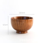 Wooden Japanese-Style Rice, Soup & Salad Bowl - Image 9