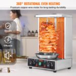 Shawarma Grill Machine, 13 Lbs Capacity, Chicken Shawarma Cooker Machine With 2 Burners, Electric Vertical - Image 6